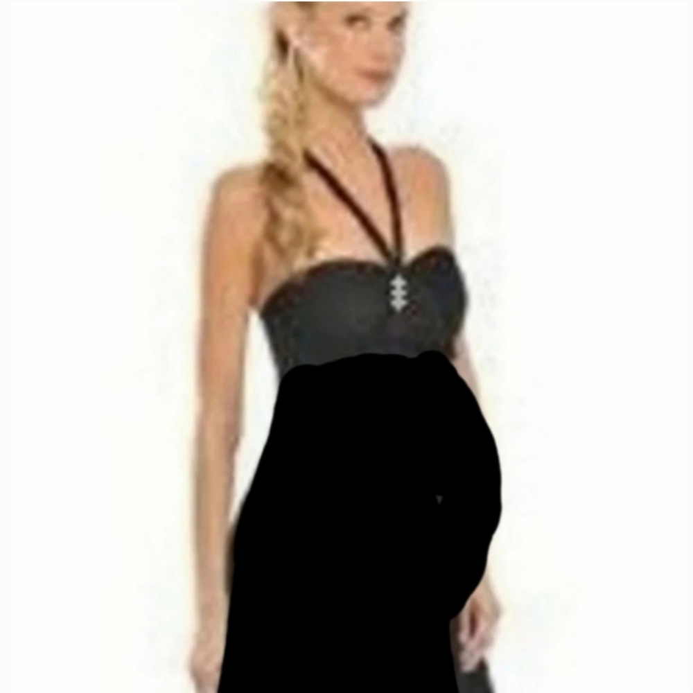 NWT Maternity Dress Cocktail Party L Large Top Can Be Nursing NEW